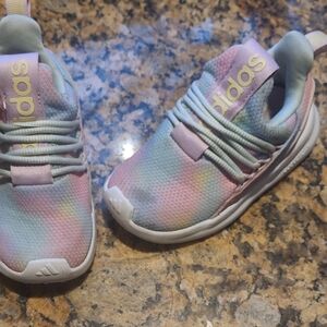 adidas Kids Pastel Tie-Dye Slip-On Sneakers - Pink, Blue, Mint